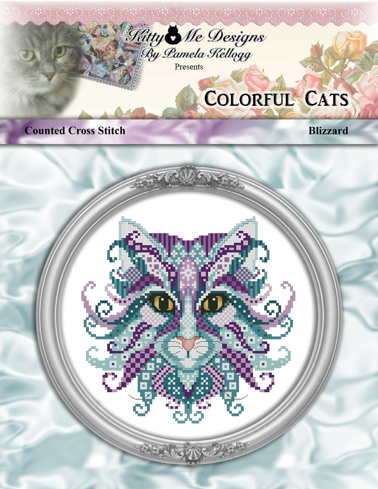 Colorful Cats Blizzard Cross Stitch Pattern