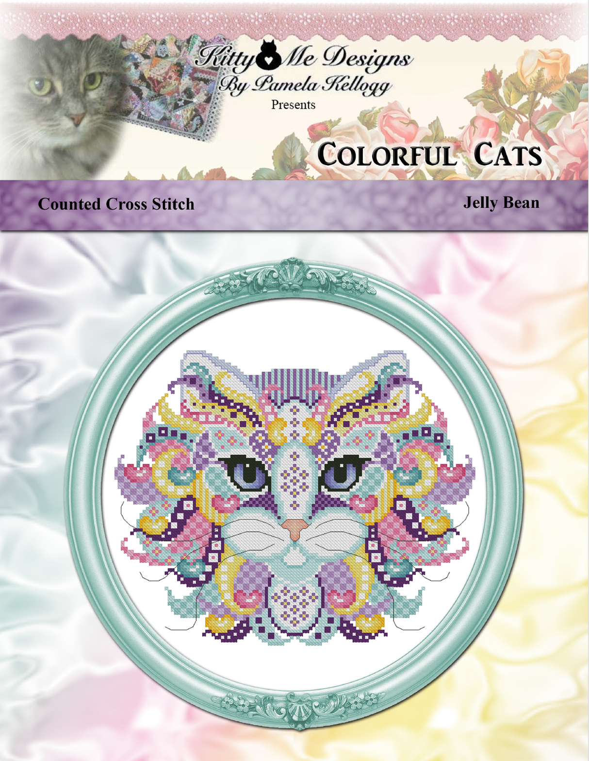 Colorful Cats Jelly Bean Cross Stitch Pattern