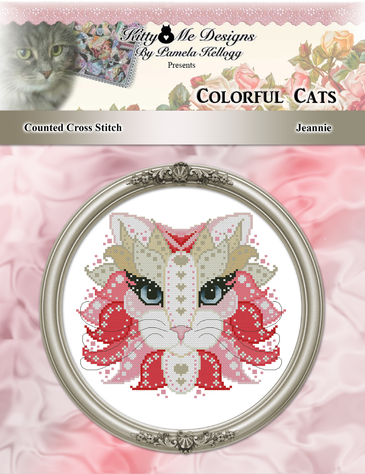 Colorful Cats Jeannie Cross Stitch Pattern