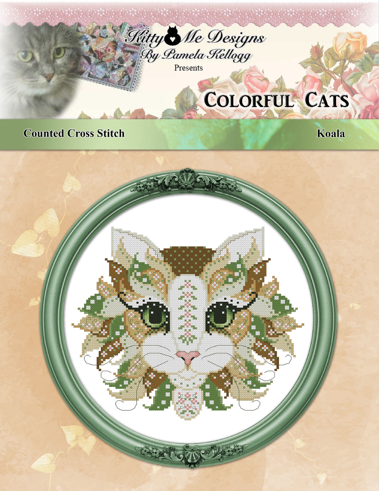 Colorful Cats Koala Cross Stitch Pattern