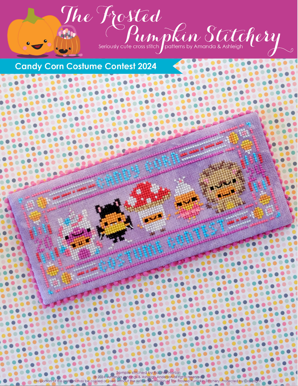 Candy Corn Costume Contest 2024 Cross Stitch Pattern