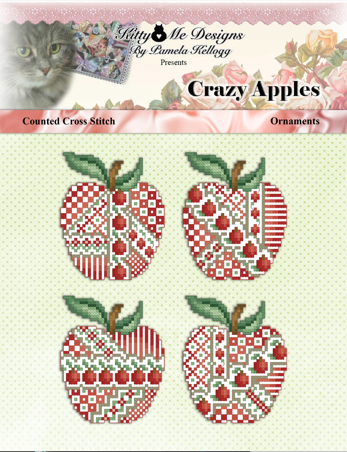 Crazy Apples Cross Stitch Pattern