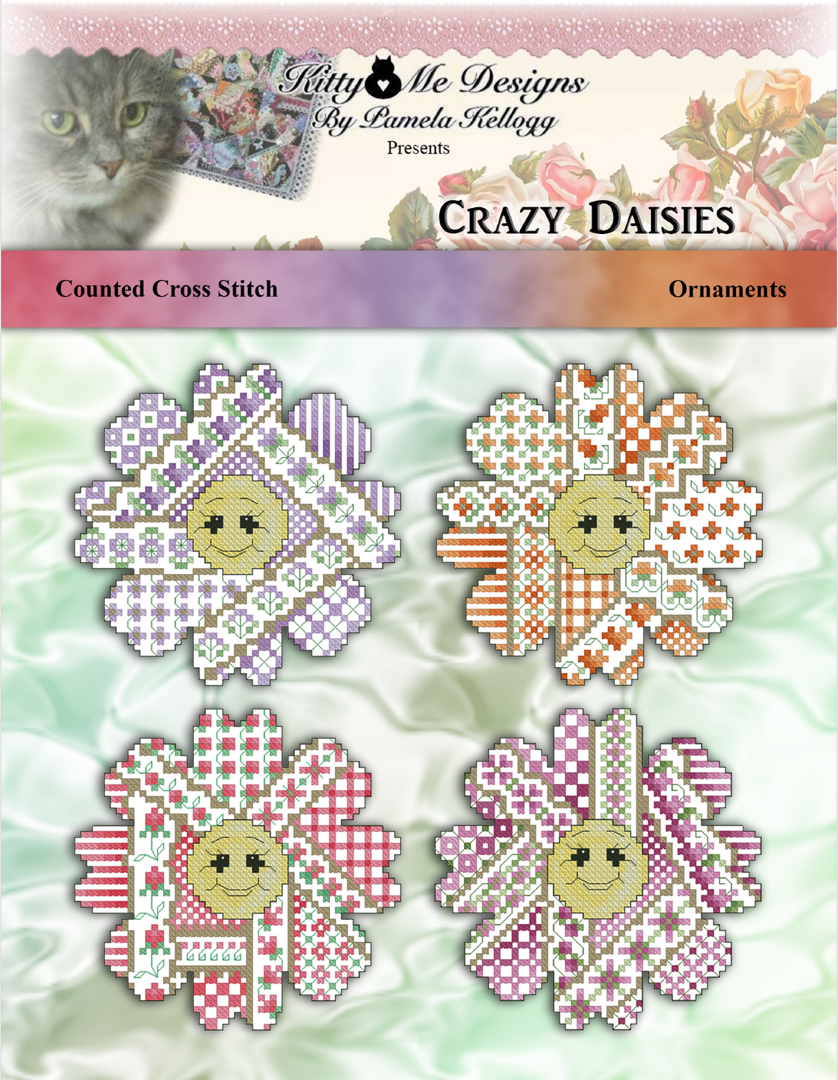 Crazy Daisies Cross Stitch Pattern