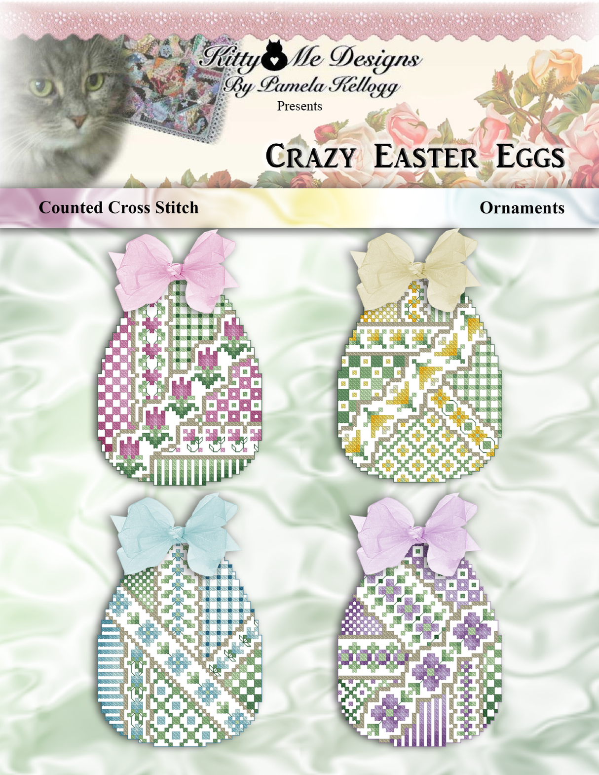 Crazy Easter Eggs Cross Stitch Pattern