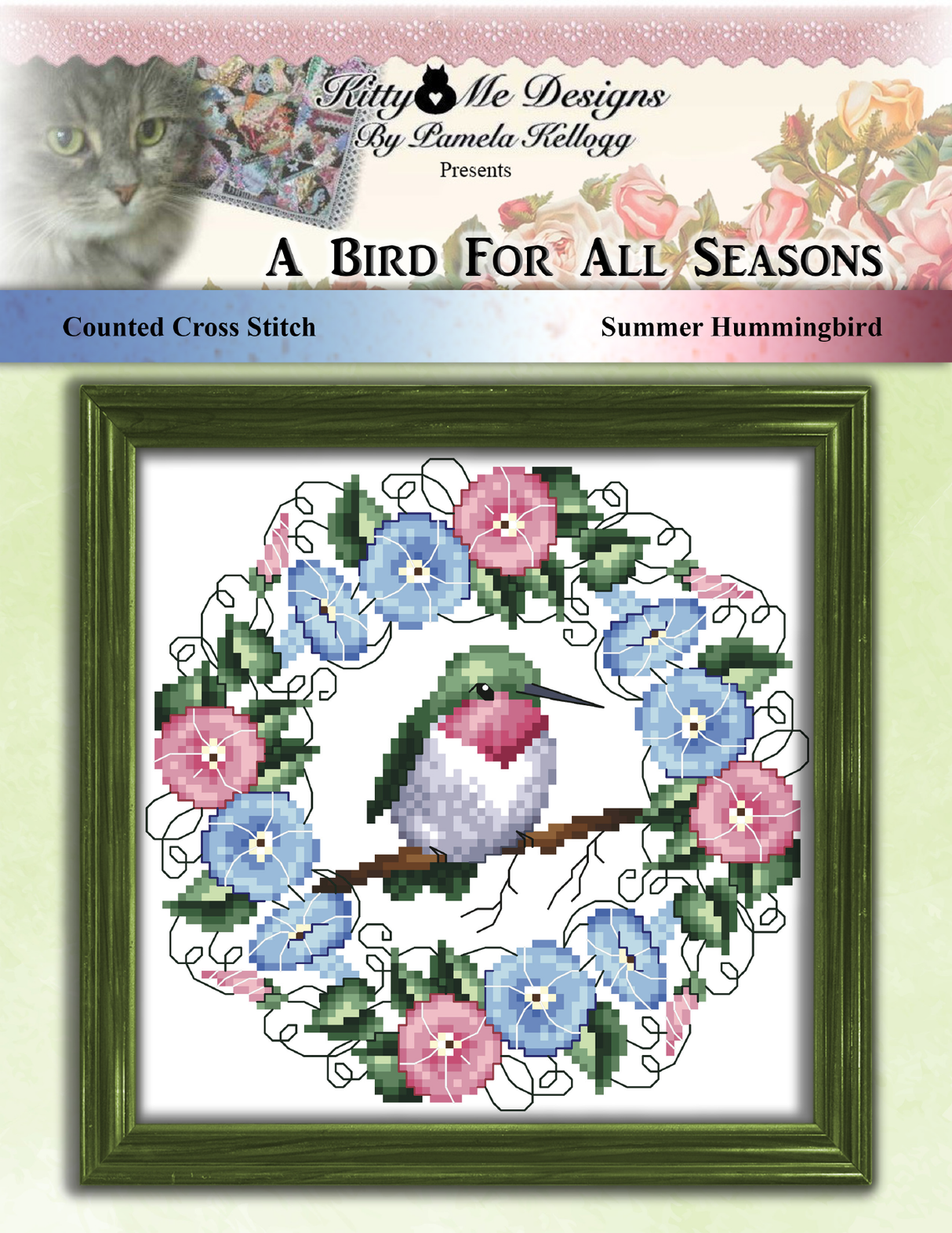 A Bird For All Seasons Summer Hummingbird Cross Stitch Pattern