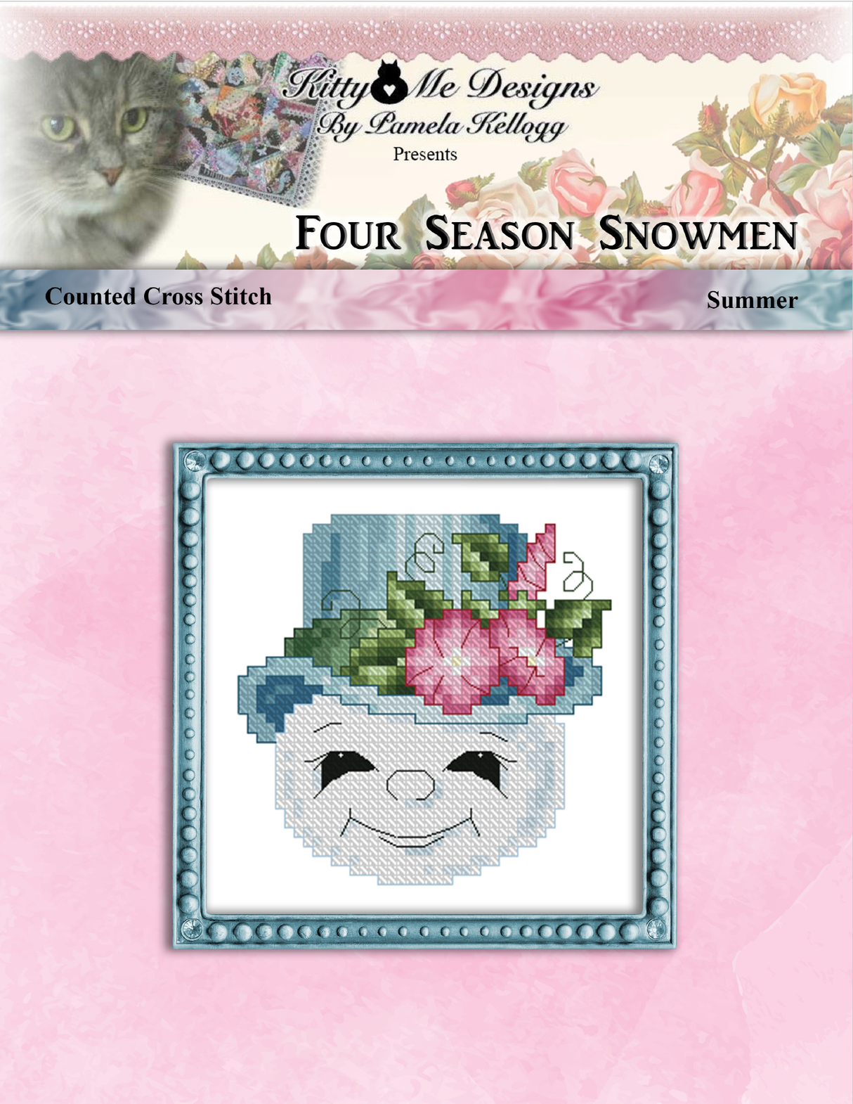 Four Season Snowmen Summer Cross Stitch Pattern