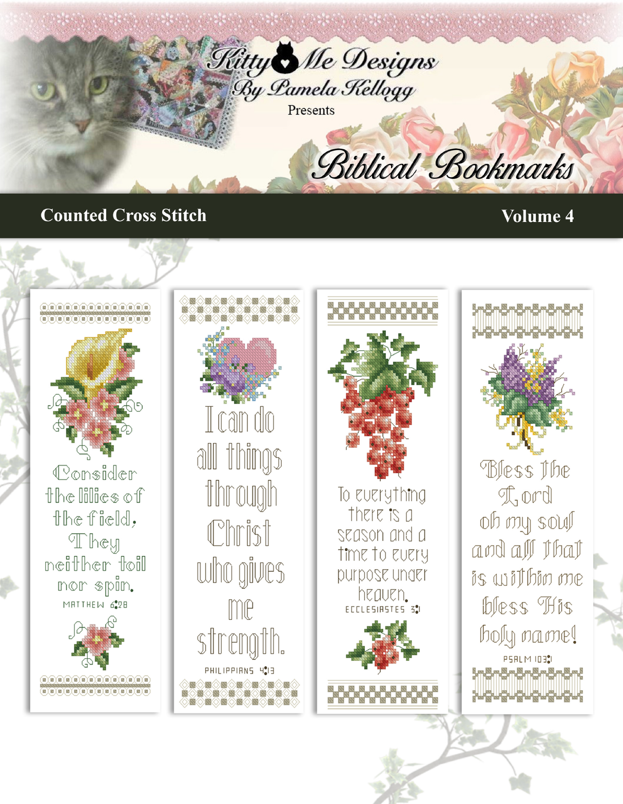 Biblical Bookmarks Volume 4 Cross Stitch Pattern
