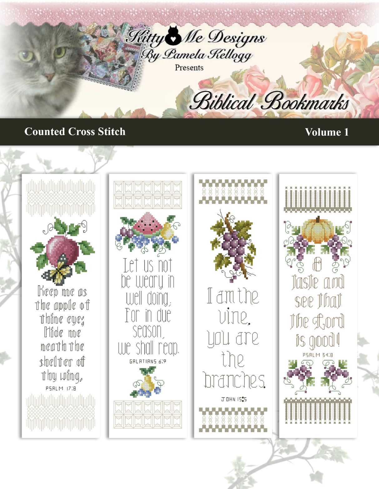 Biblical Bookmarks Volume 1 Cross Stitch Pattern