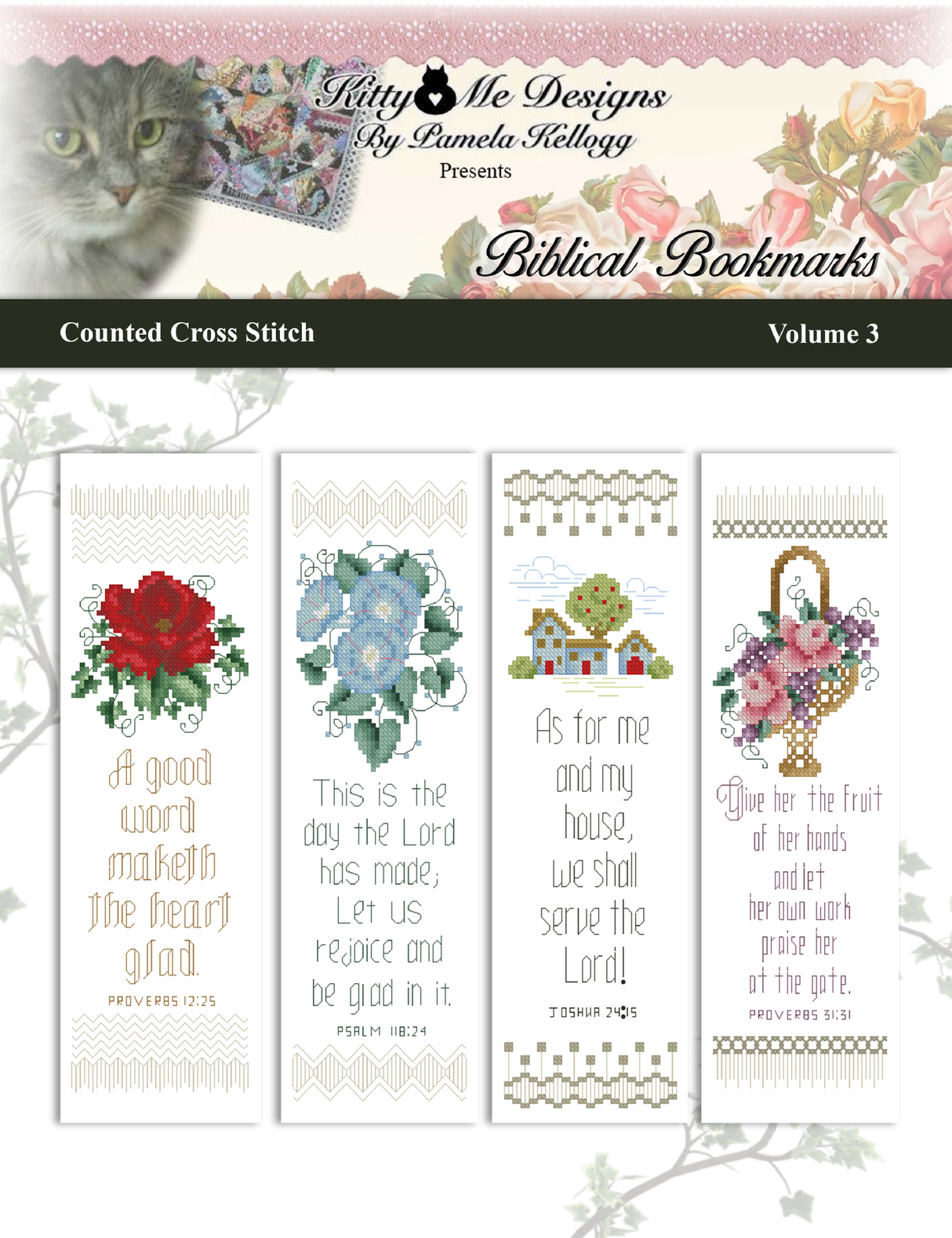 Biblical Bookmarks Volume 3 Cross Stitch Pattern