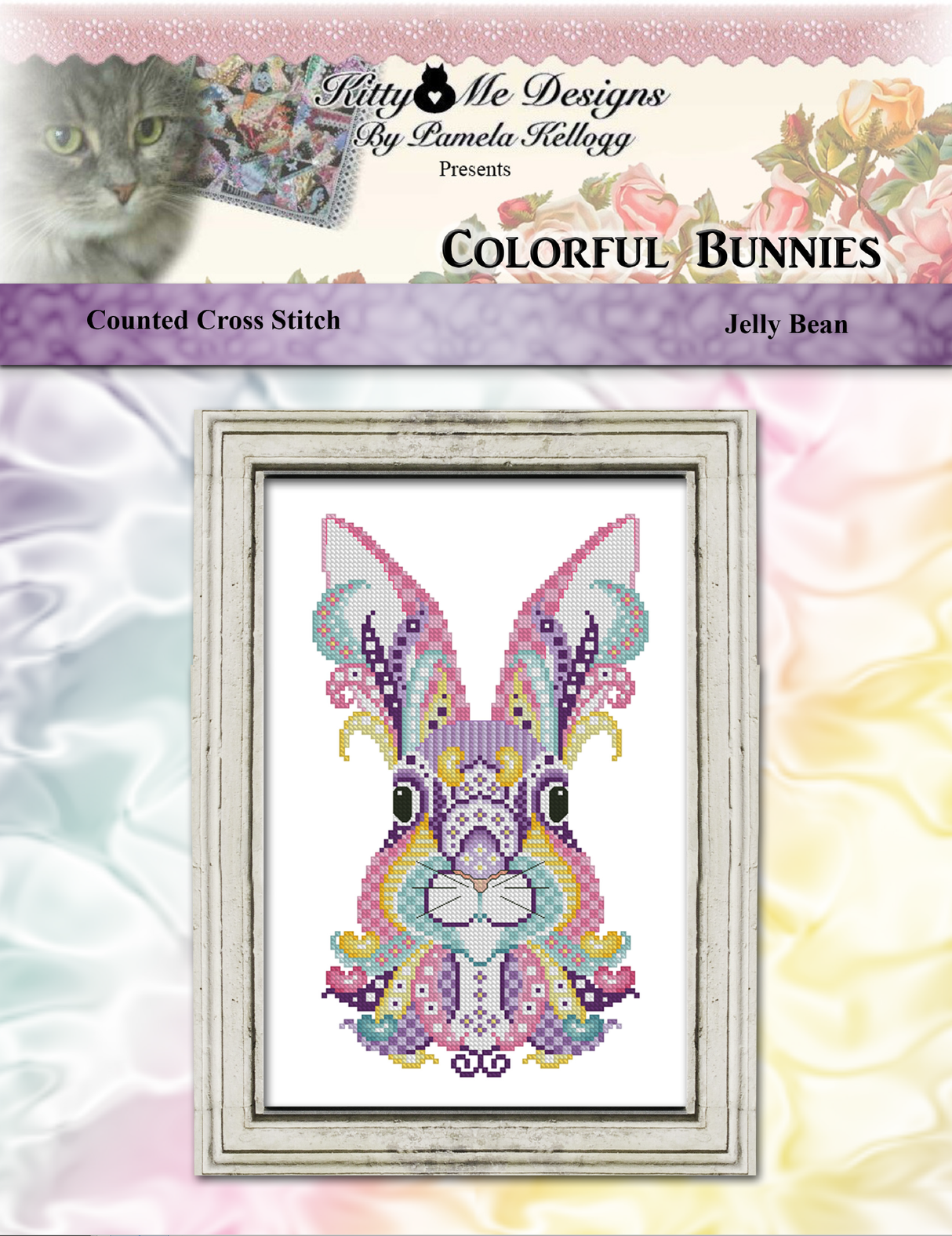 Colorful Bunnies Jelly Bean Cross Stitch Pattern