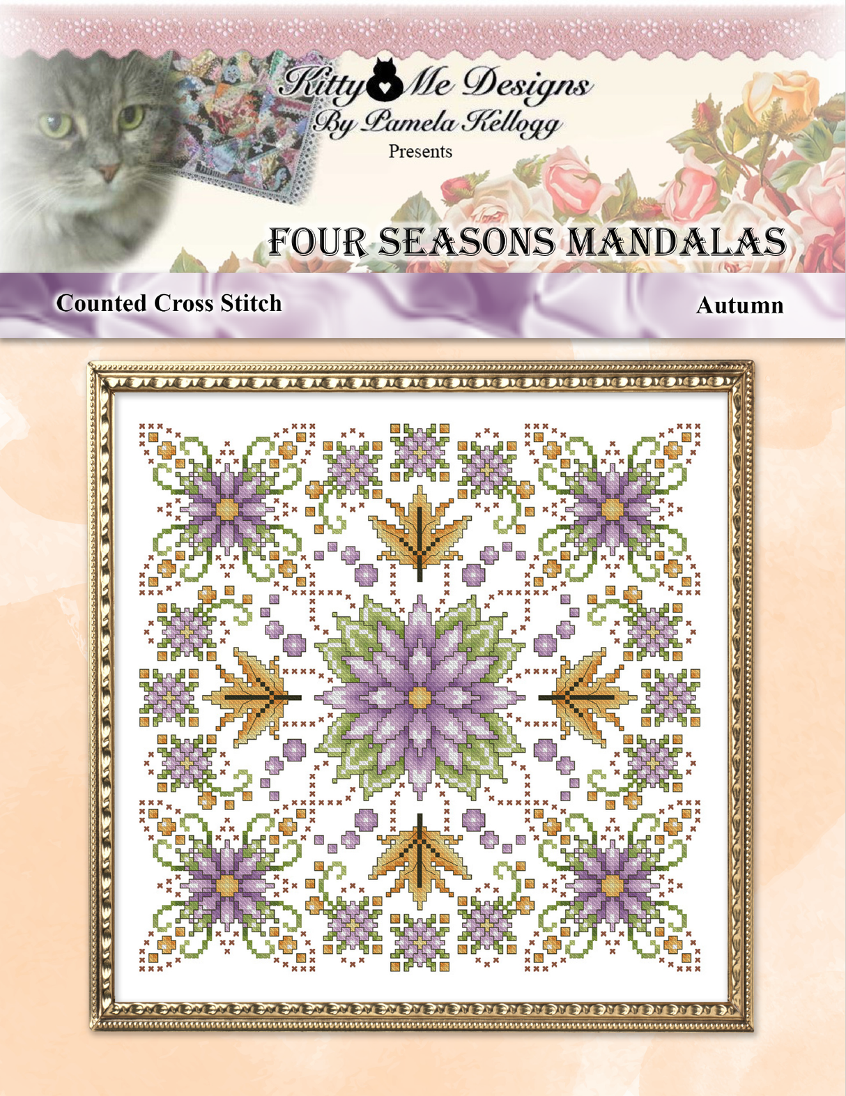 Four Seasons Mandala Autumn Cross Stitch Pattern