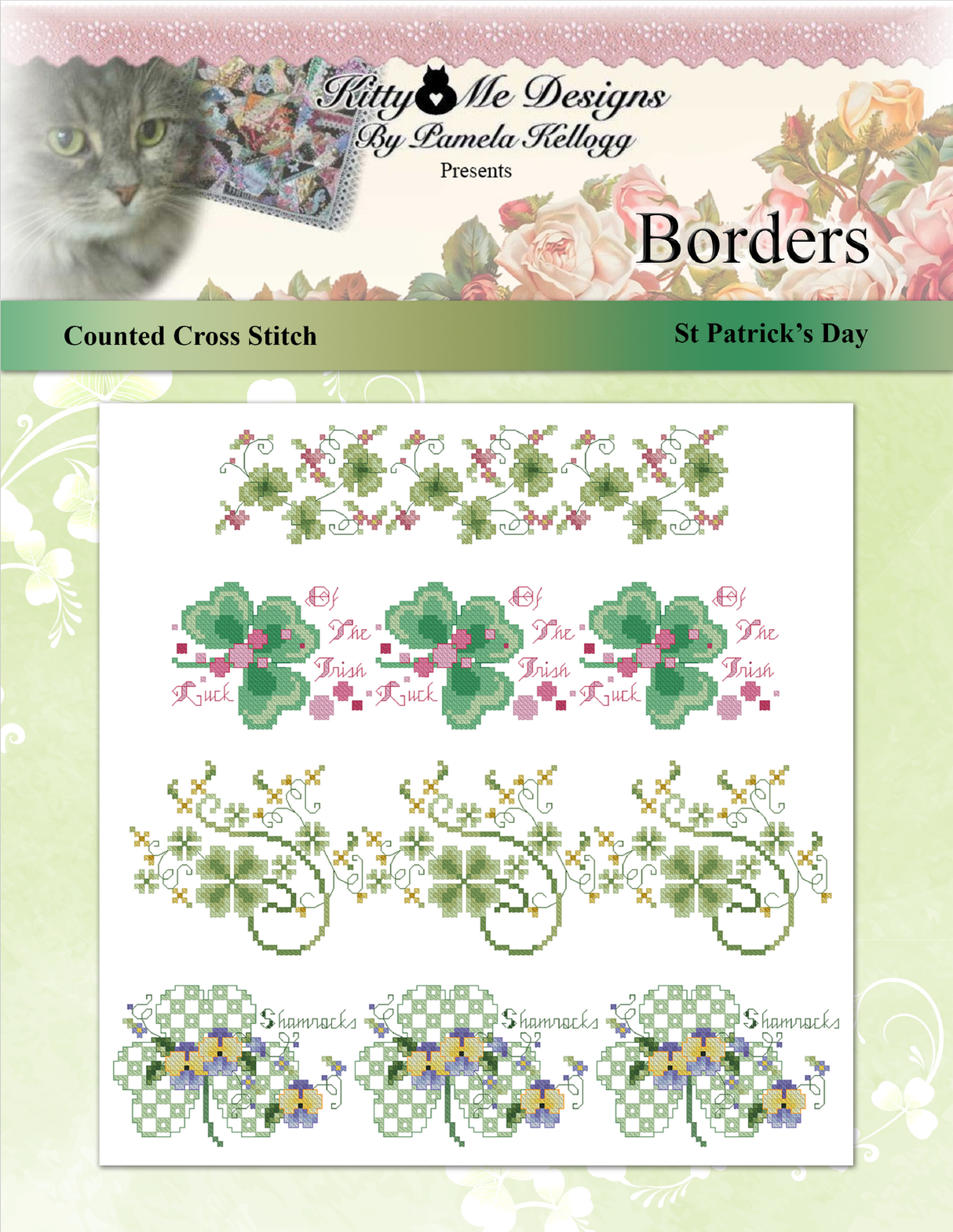 Borders St Patricks Day Cross Stitch Pattern