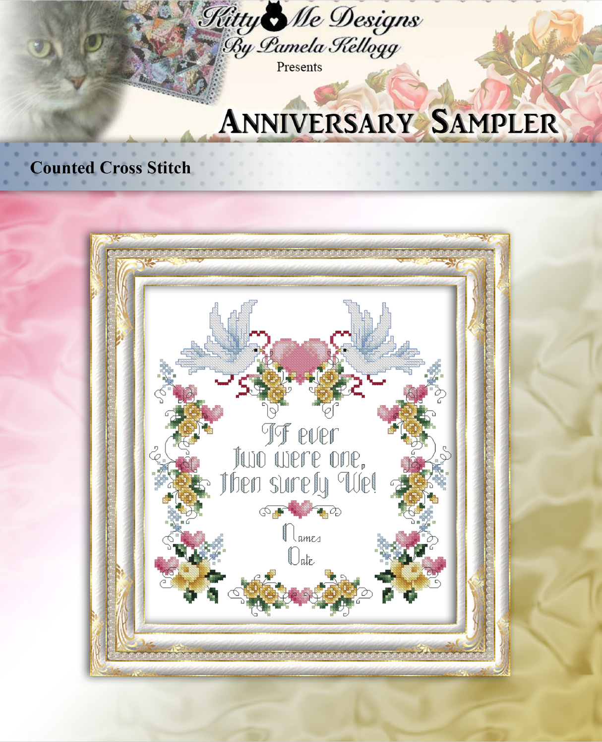 Anniversary Sampler Cross Stitch Pattern
