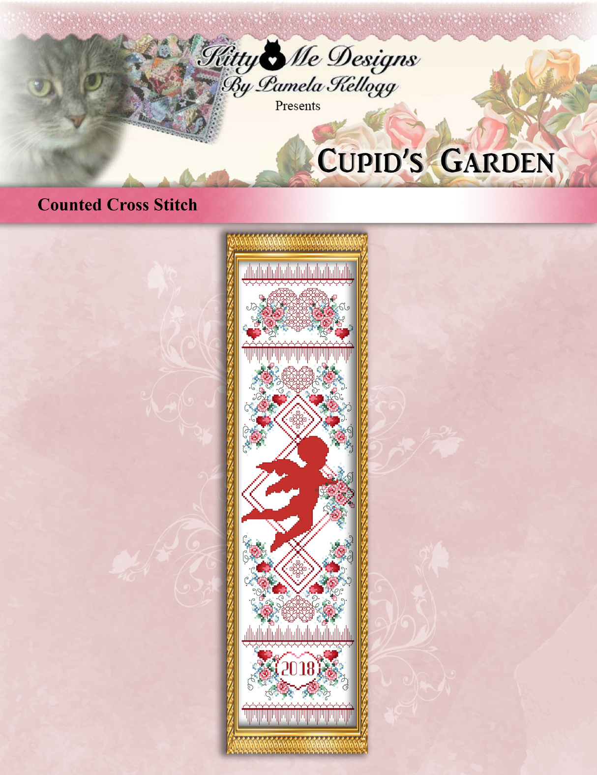 Cupids Garden Cross Stitch Pattern