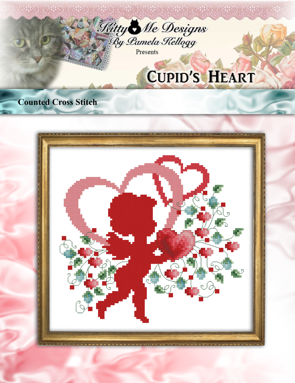 Cupids Heart Cross Stitch Pattern