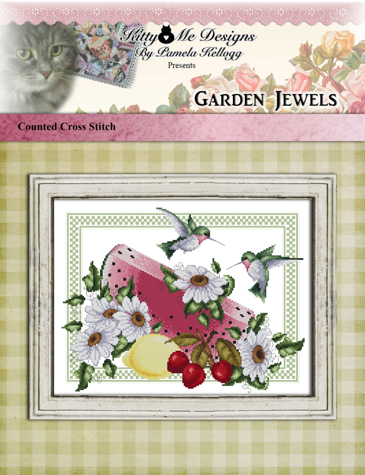 Garden Jewels Cross Stitch Pattern