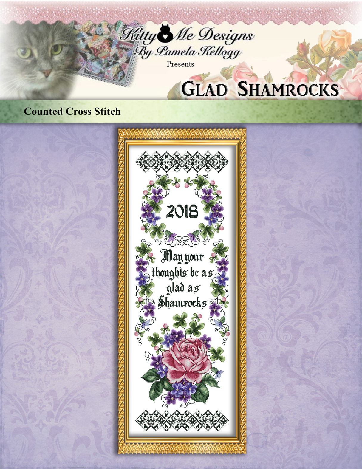 Glad Shamrocks Cross Stitch Pattern
