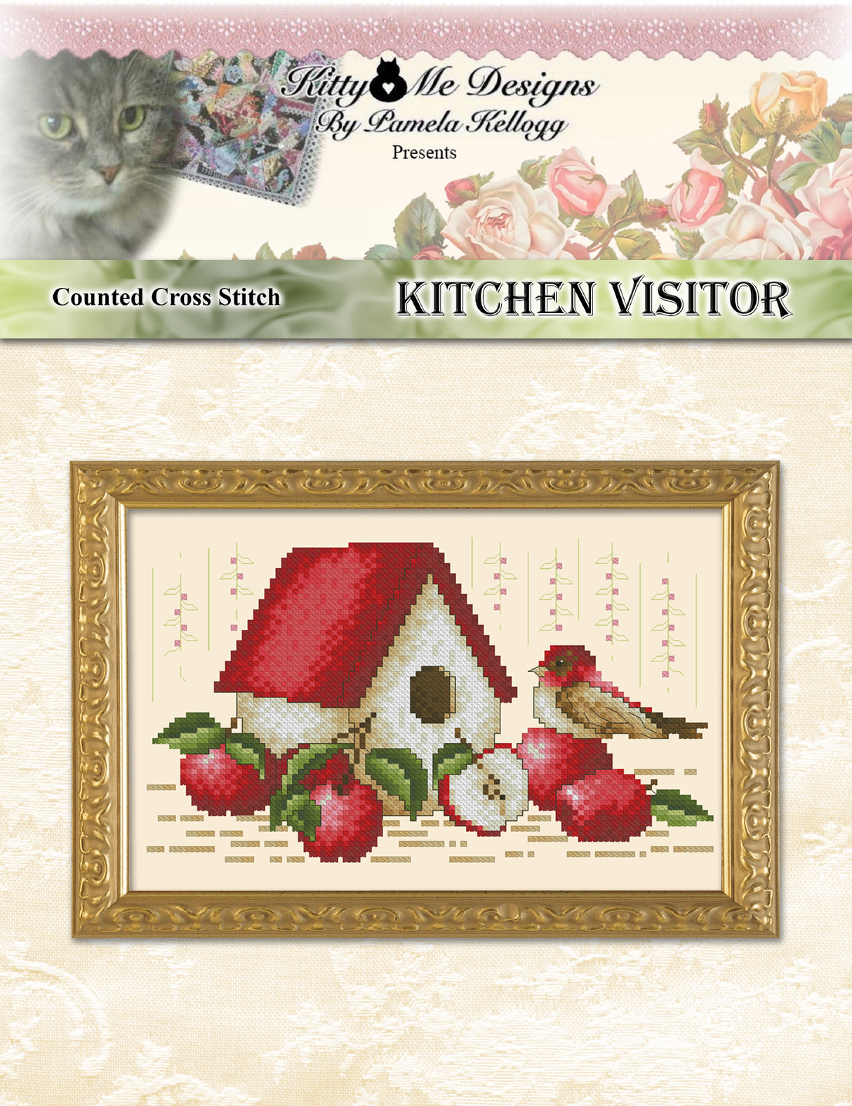 Kitchen Visitor Cross Stitch Pattern