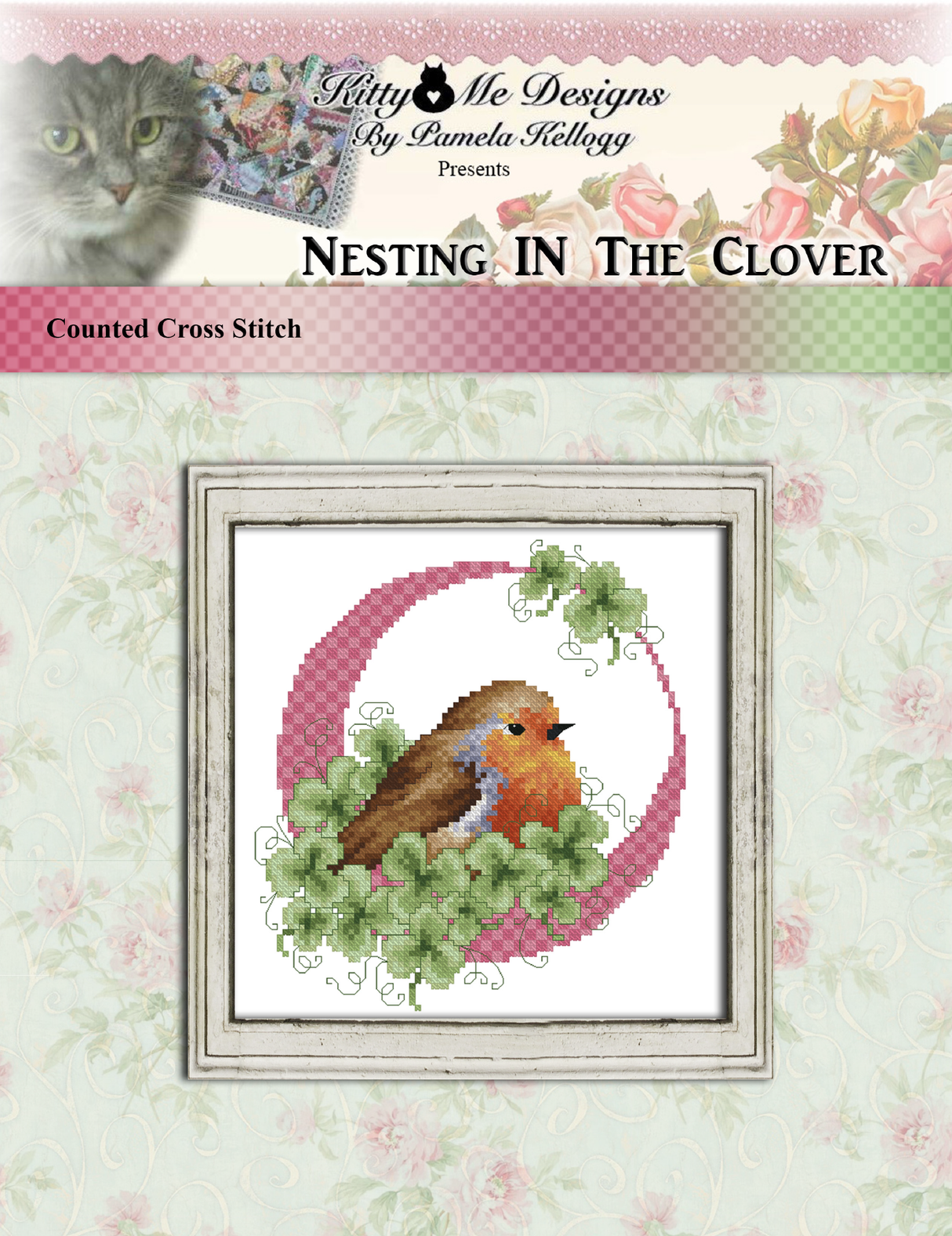 Nesting In The Clover Cross Stitch Pattern