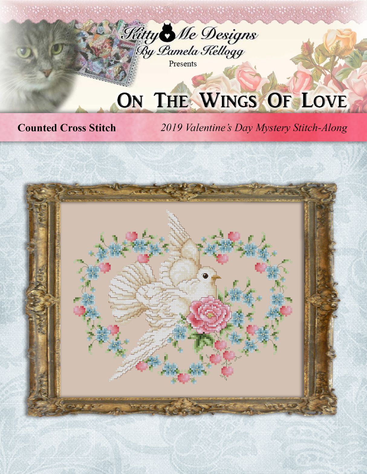 On The Wings Of Love Cross Stitch Pattern