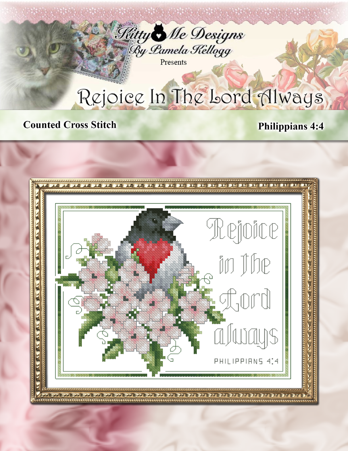Rejoice In The Lord Always Cross Stitch Pattern
