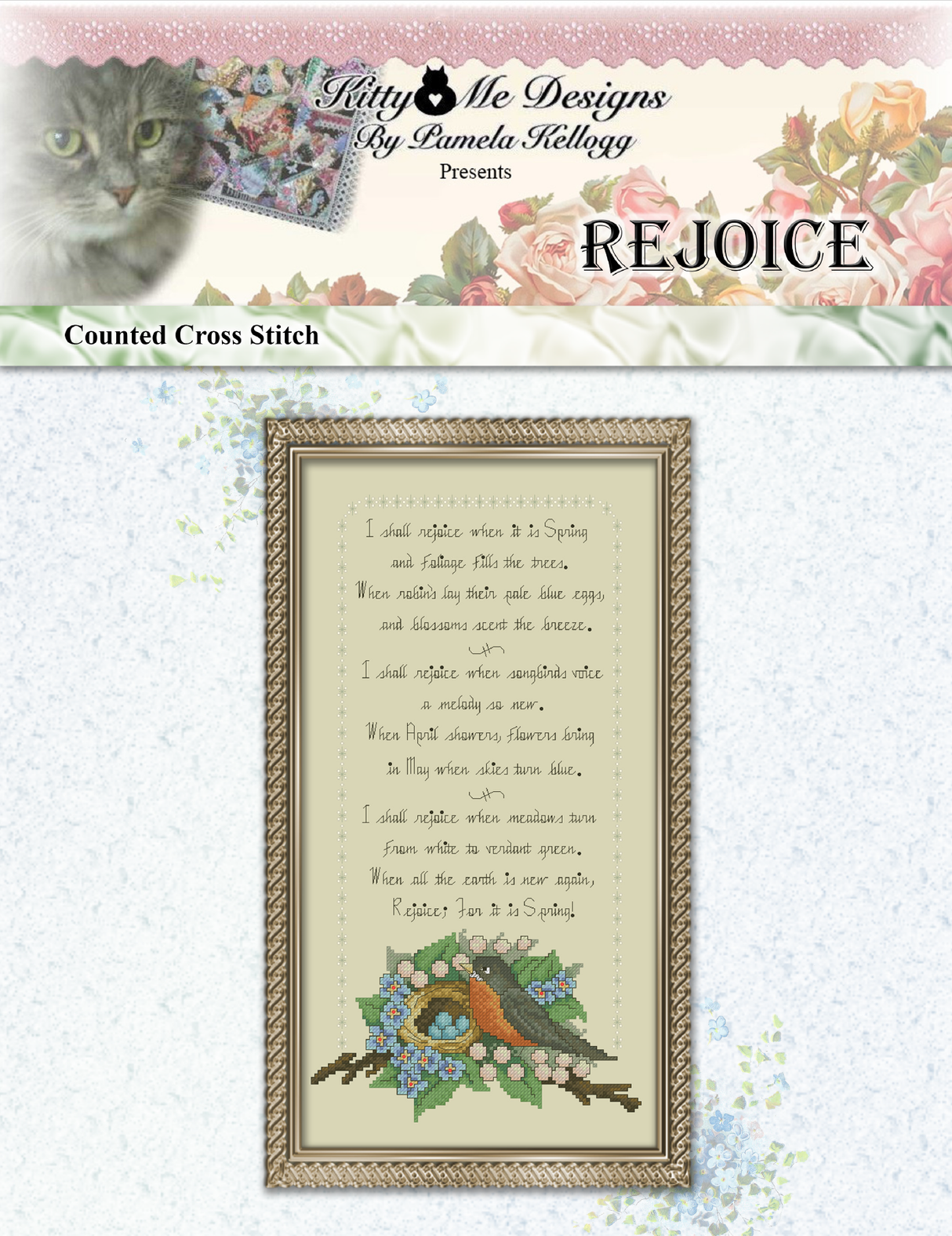 Rejoice Cross Stitch Pattern