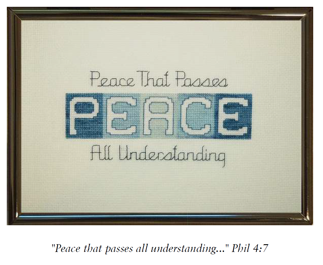 Peace Cross Stitch Pattern
