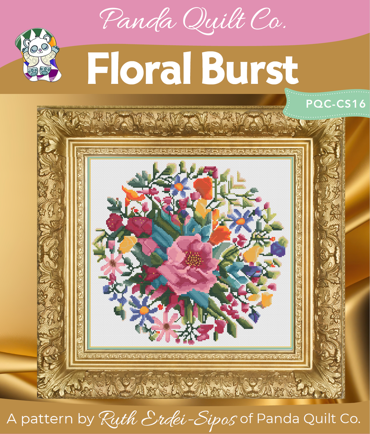 Floral Burst Cross Stitch Pattern