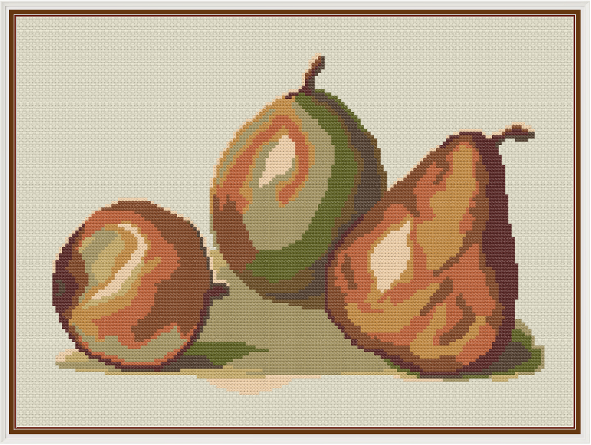 Pears Cross Stitch Pattern