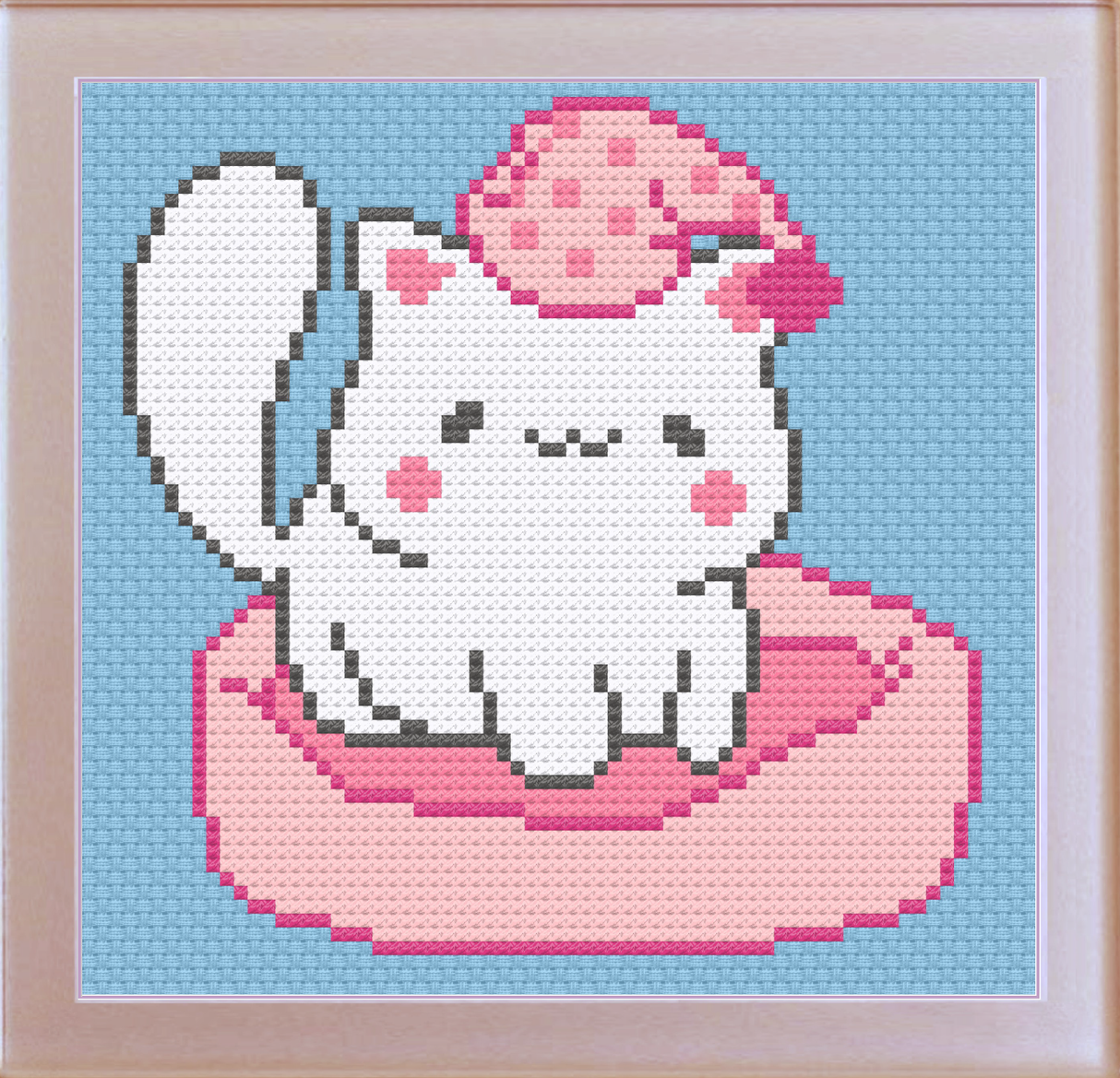 Cat Nap Kitty Cross Stitch Pattern
