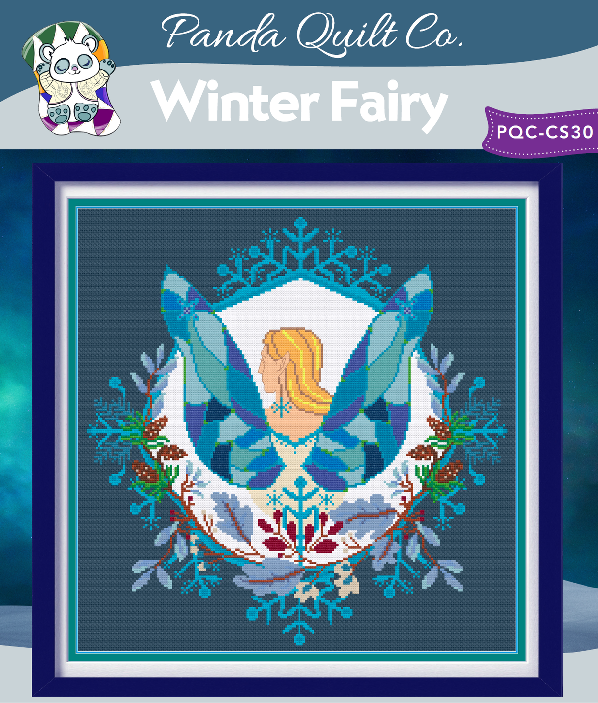 Winter Fairy Cross Stitch Pattern