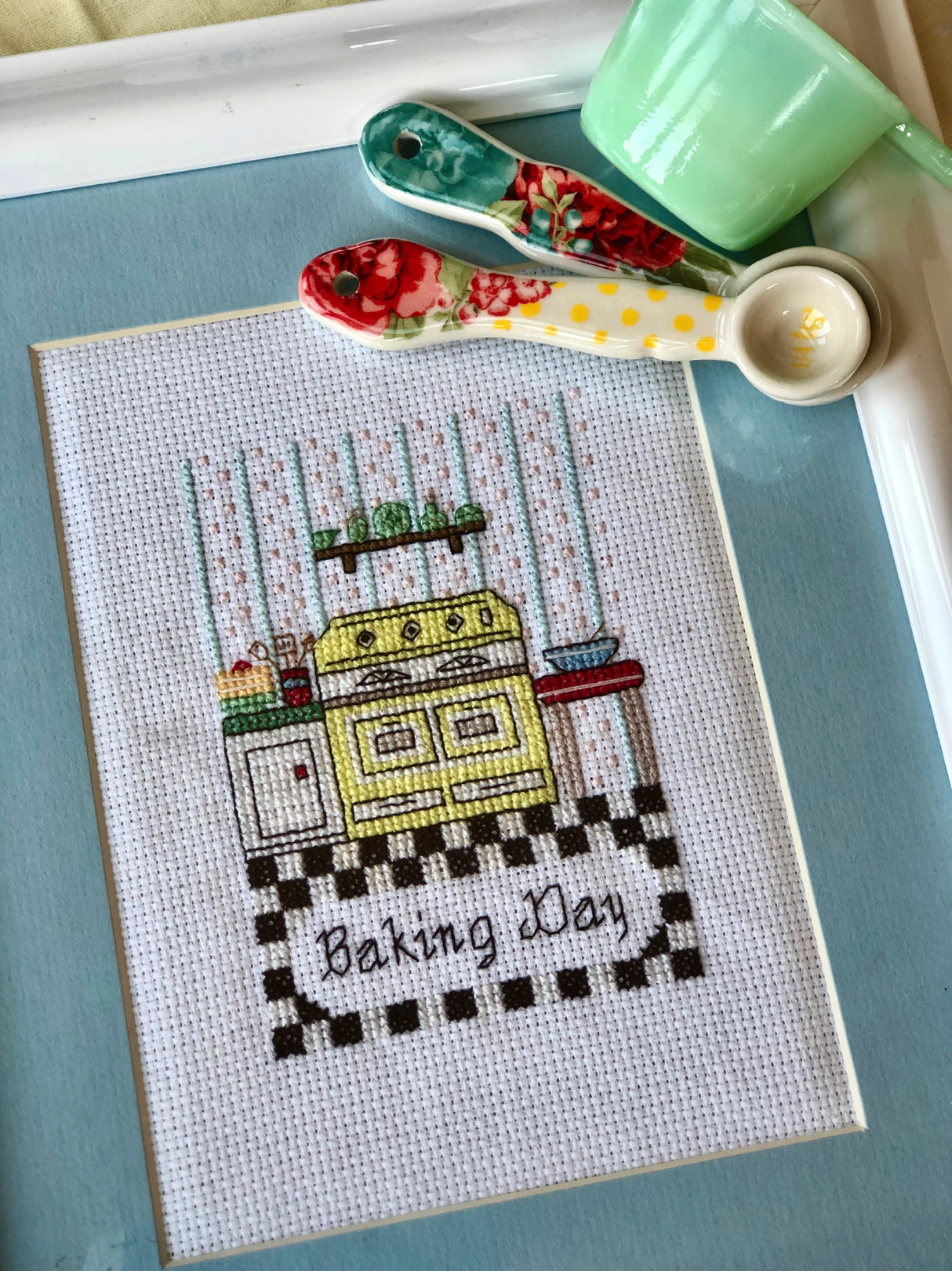 Vintage Baking Day Cross Stitch Pattern