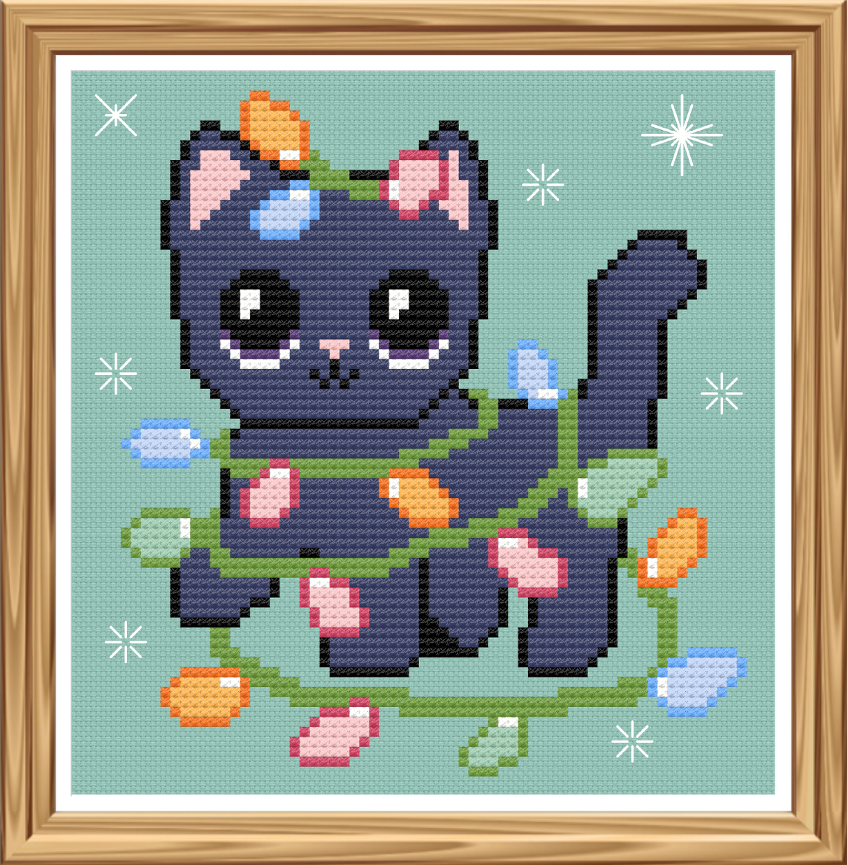 Twinklecat Cross Stitch Pattern