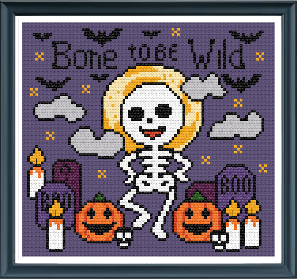 Bone To Be Wild Cross Stitch Pattern