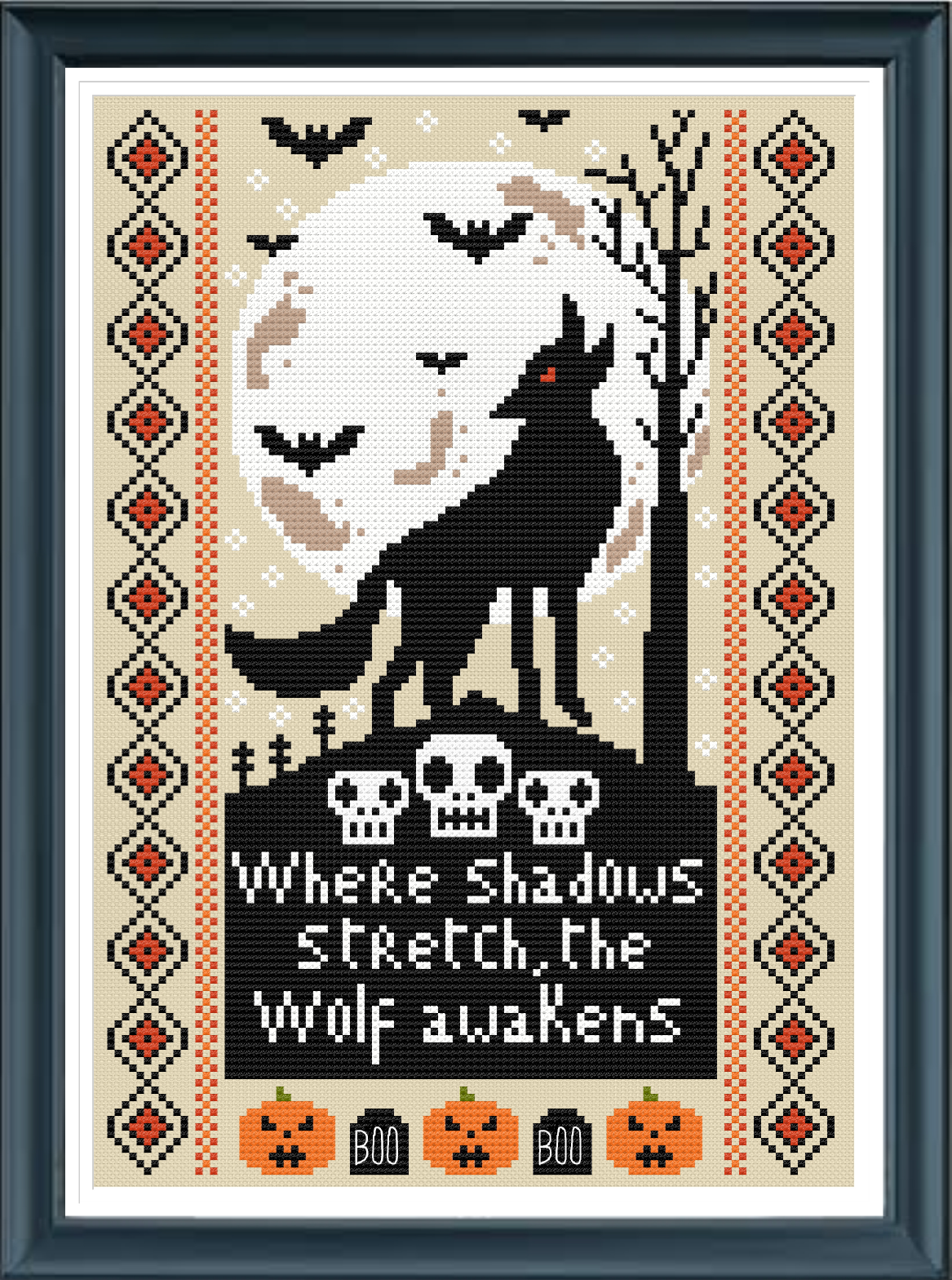 Moonlit Wild Cross Stitch Pattern