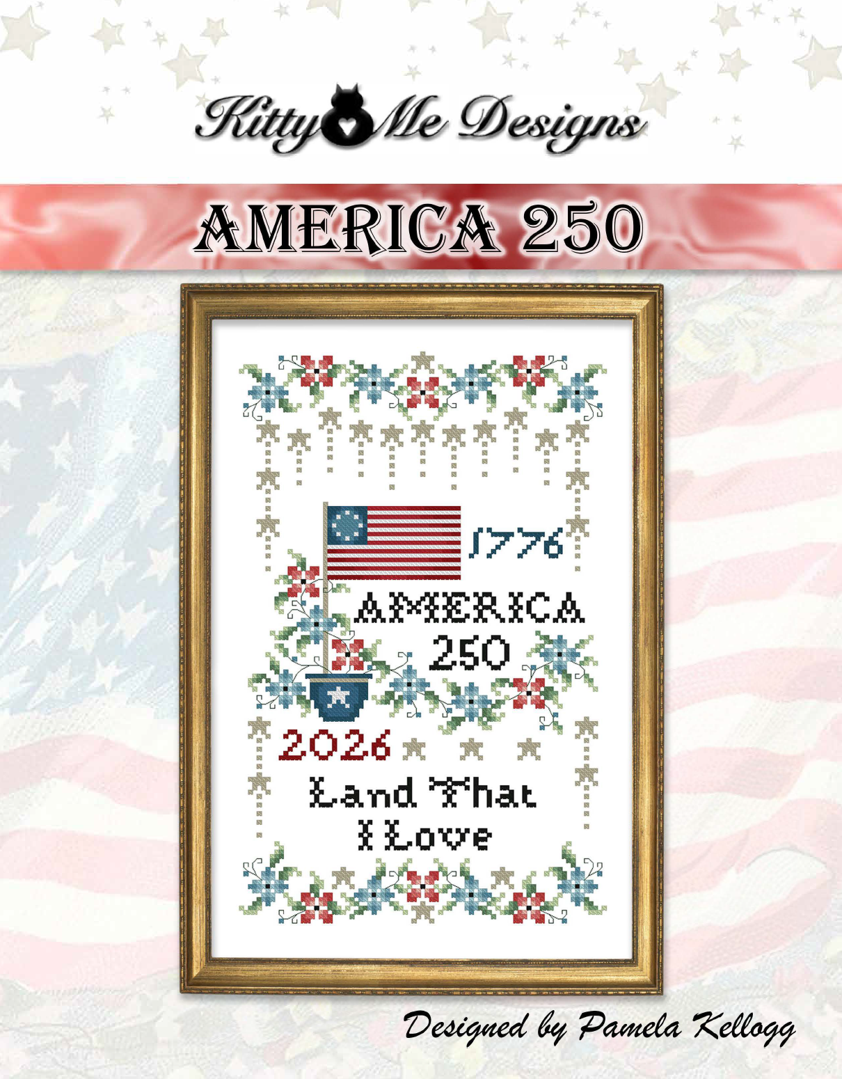 America 250 Cross Stitch Pattern
