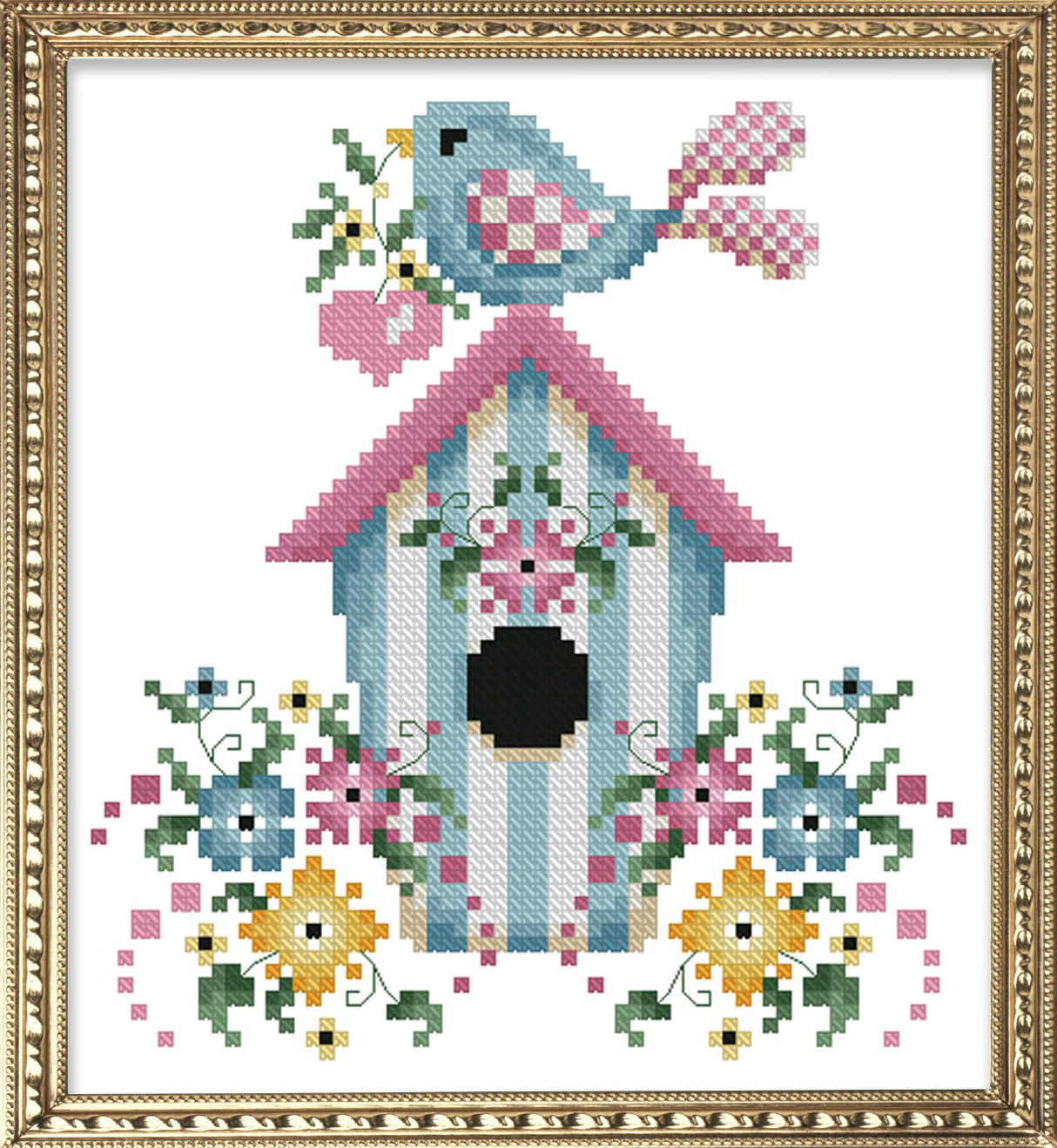 Love Bird Cross Stitch Pattern