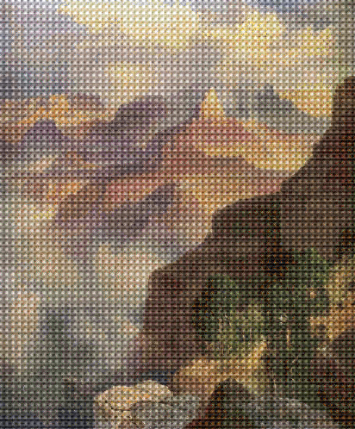 A Bit of the Grand Canyon Moran Cross Stitch Pattern