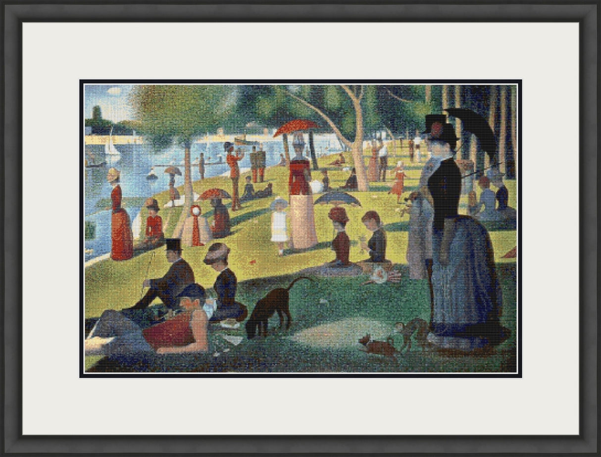 A Sunday Afternoon on the Island – Seurat Cross Stitch Pattern