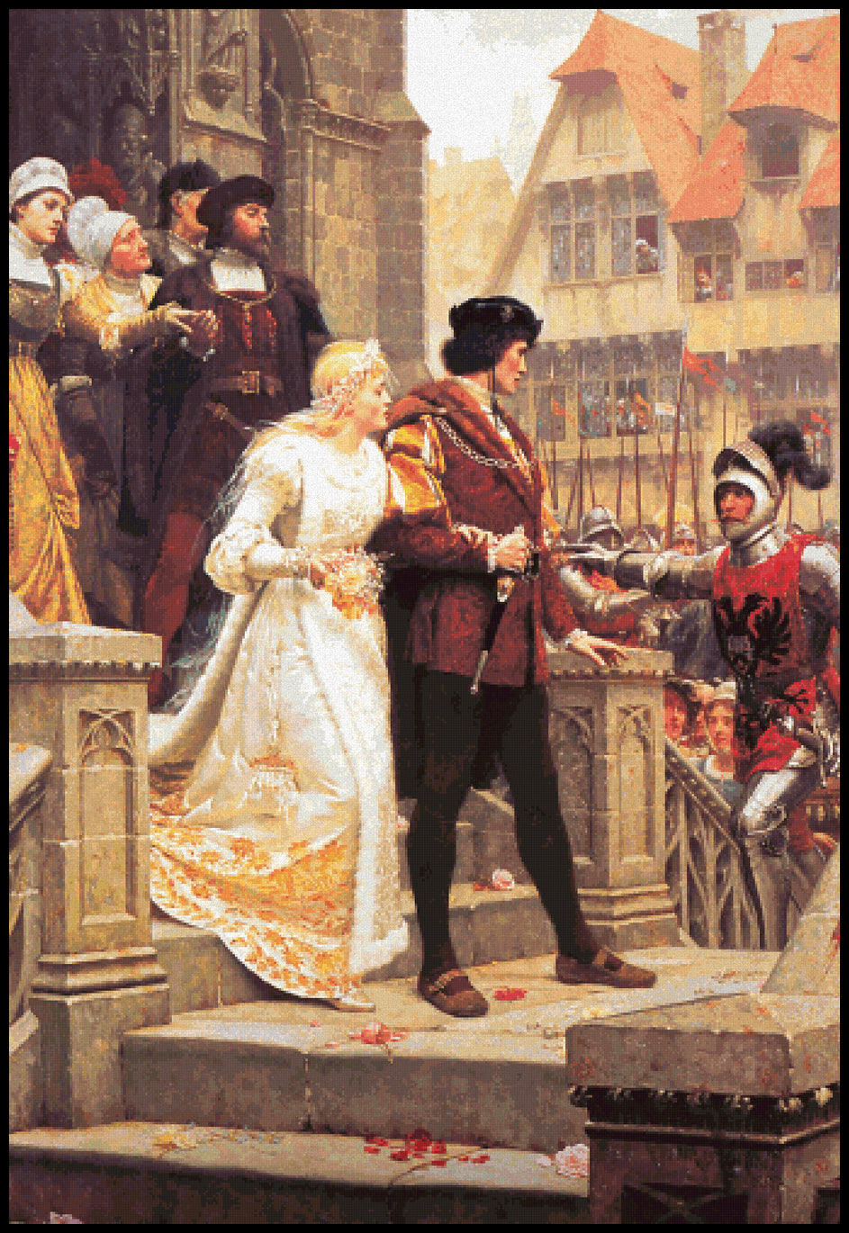 A Call to Arms - Edmund Blair-Leighton Cross Stitch Pattern