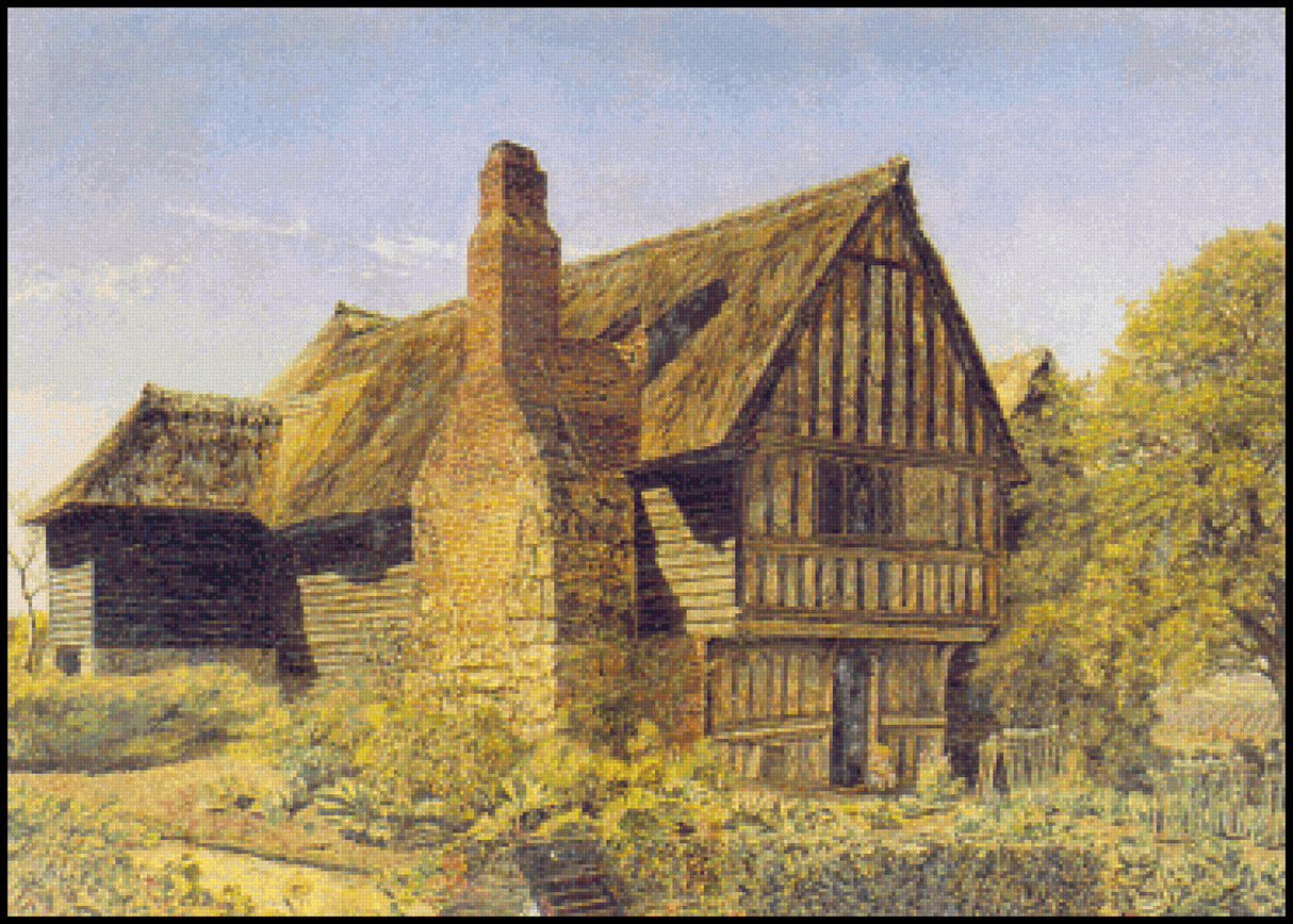 The Old House at Farleigh - Rosa Brett Cross Stitch Pattern