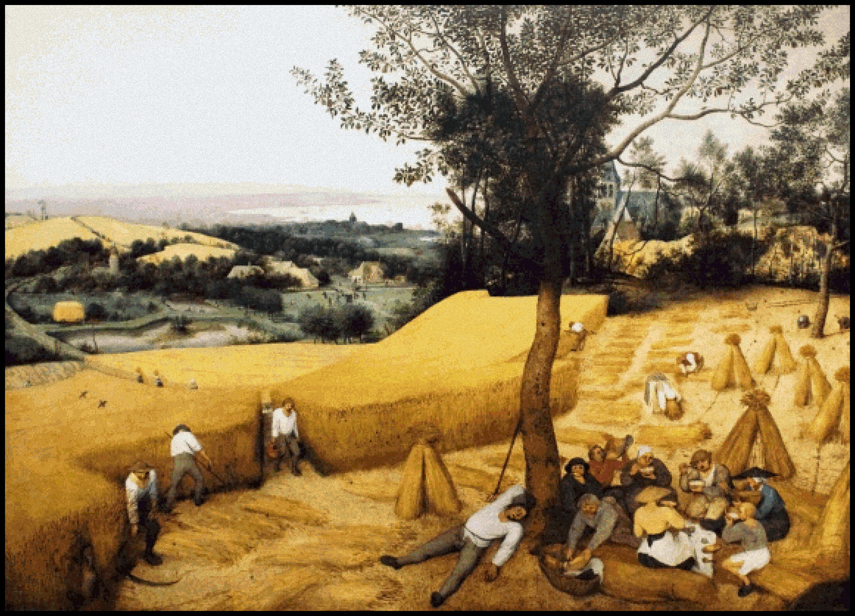 The Harvesters - Pieter Bruegel Cross Stitch Pattern