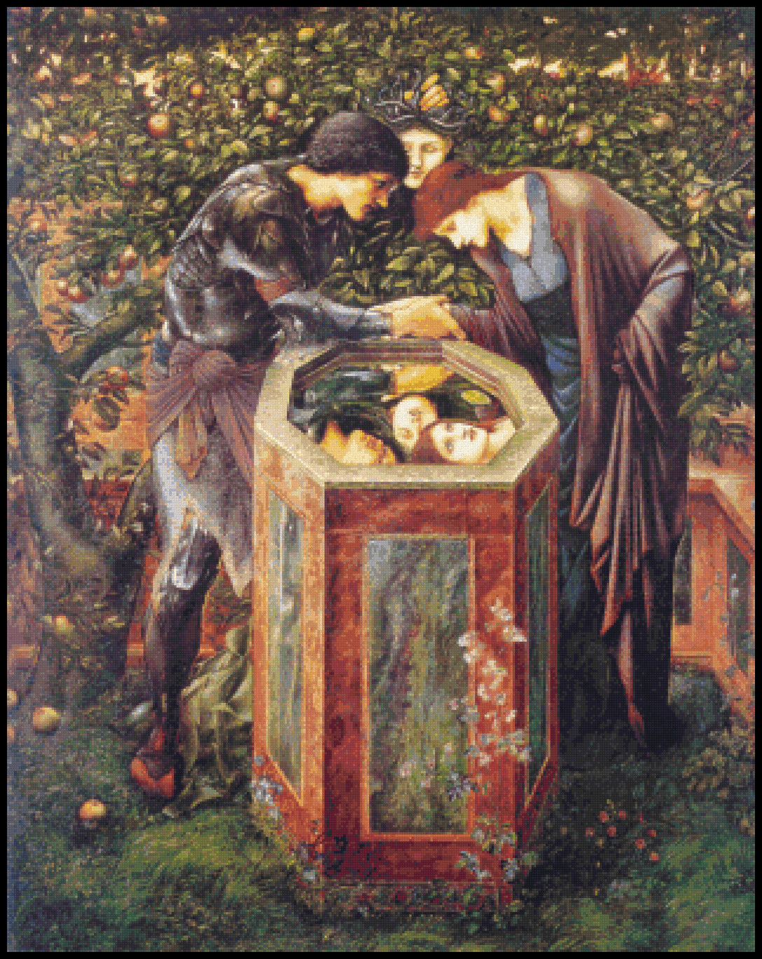 The Baleful Head - Edward Burne-Jones Cross Stitch Pattern