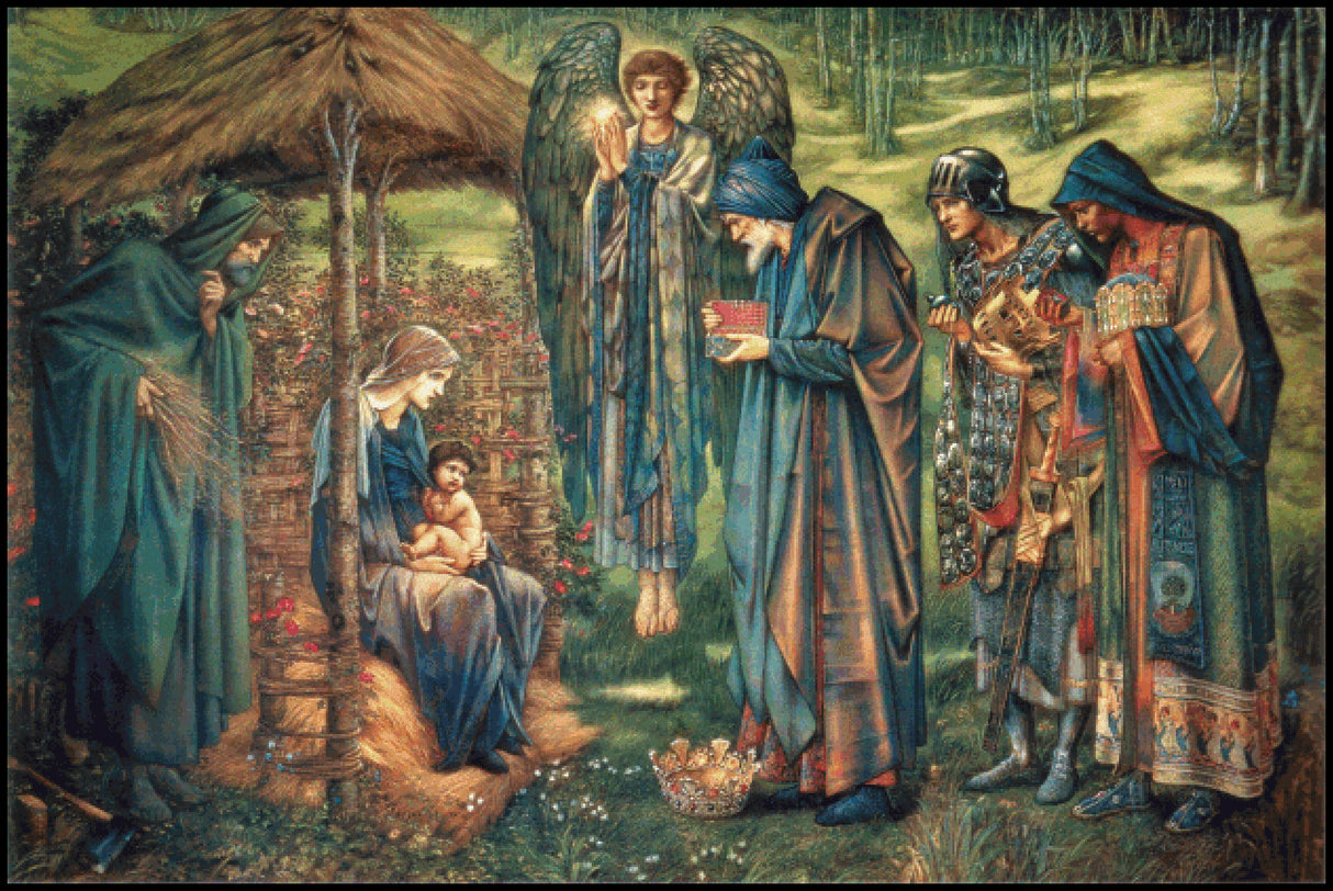 The Star of Bethlehem - Edward Burne-Jones Cross Stitch Pattern
