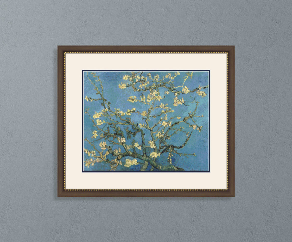 Branches with Almond Blossom – van Gogh Cross Stitch Pattern