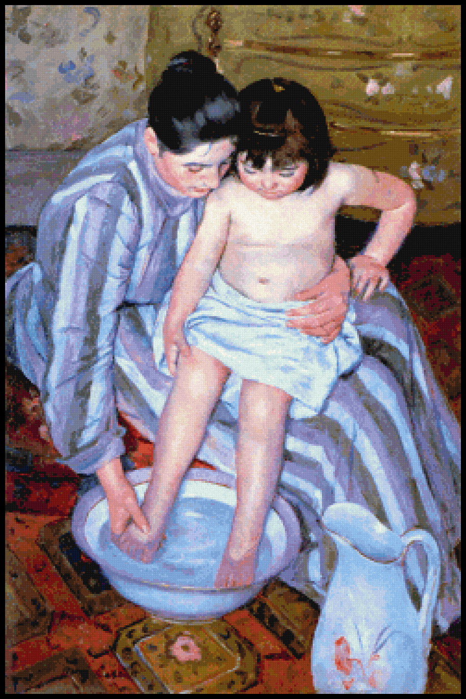 The Bath - Mary Cassatt Cross Stitch Pattern