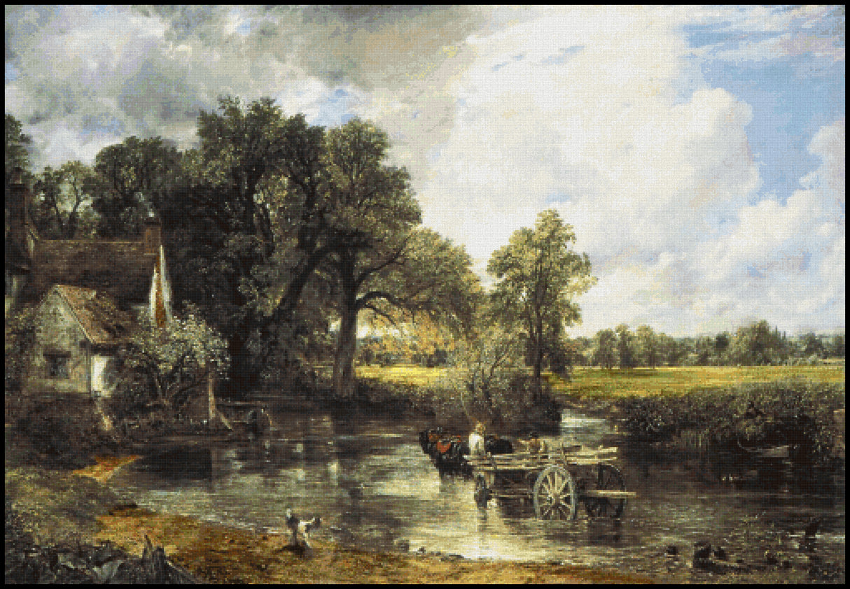The Hay Wain – John Constable Cross Stitch Pattern