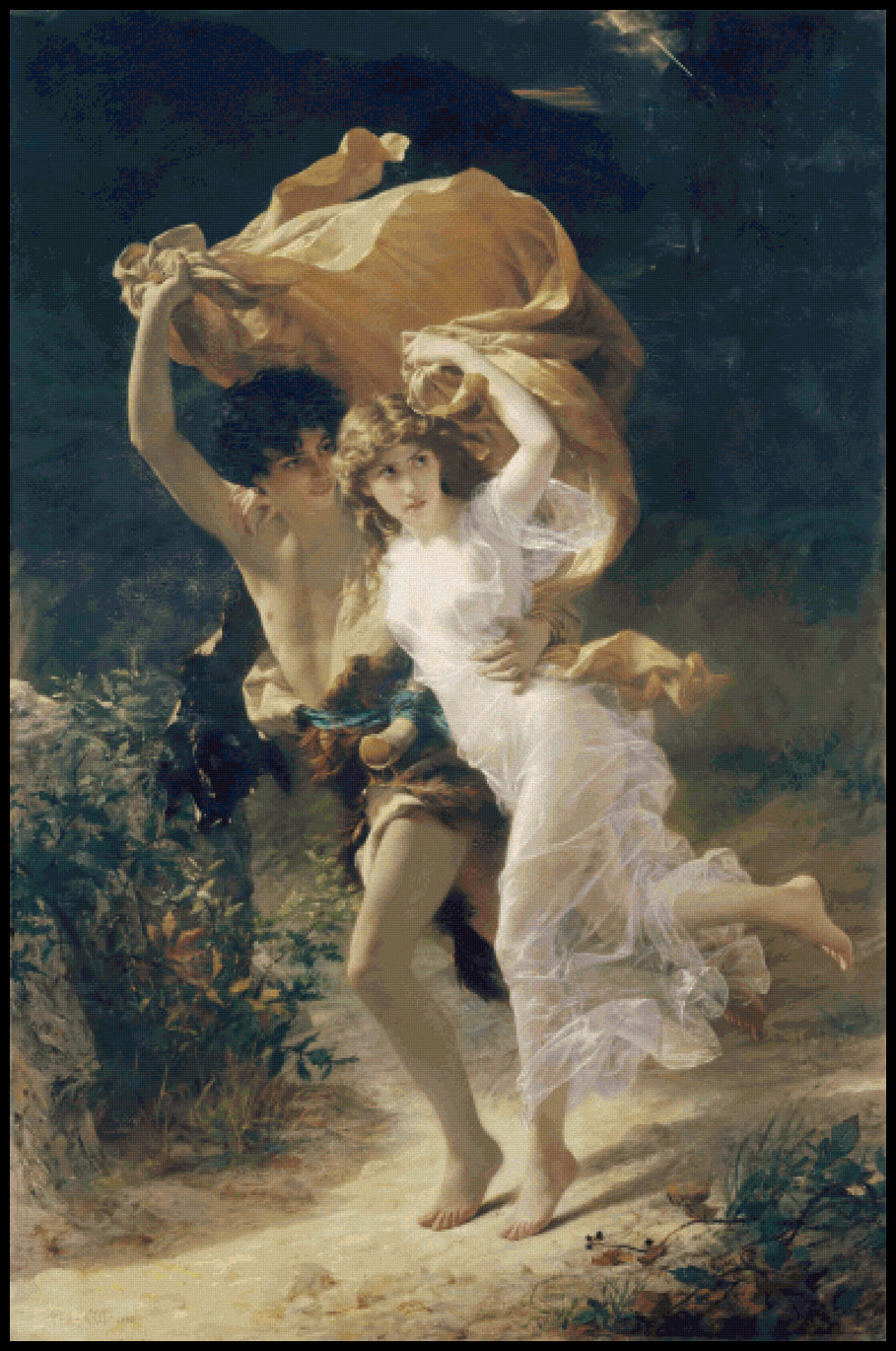 The Storm – Pierre-Auguste Cot Cross Stitch Pattern