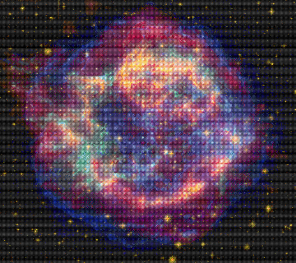 Cassiopeia A Death Becomes Her Cross Stitch Pattern