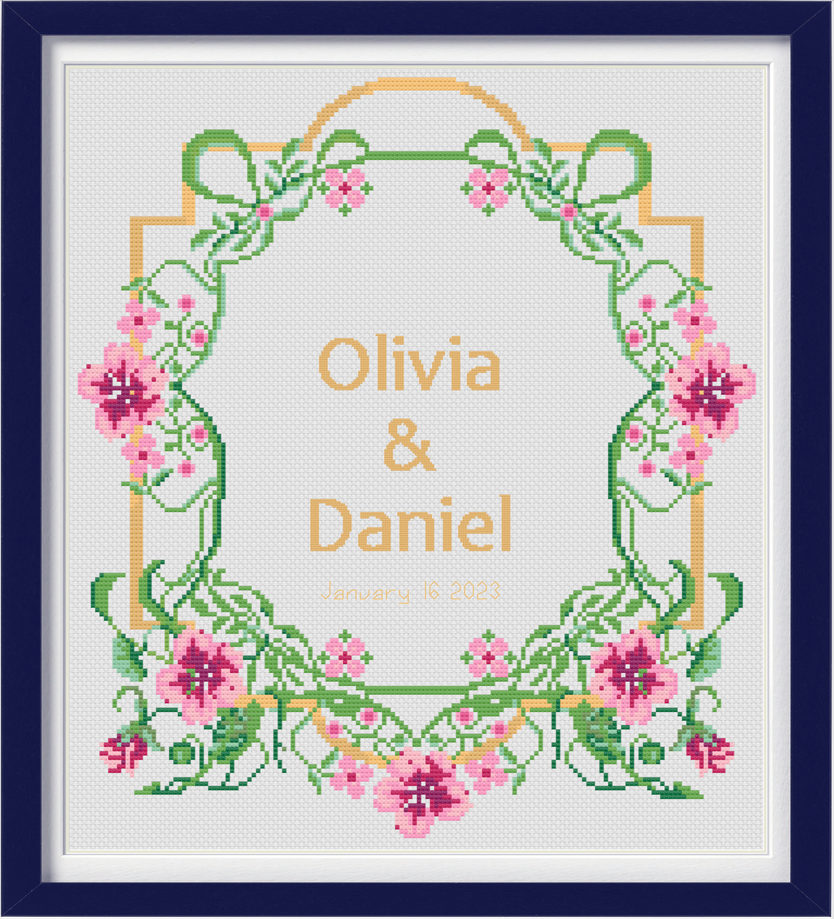 Golden Garden Wedding Keepsake